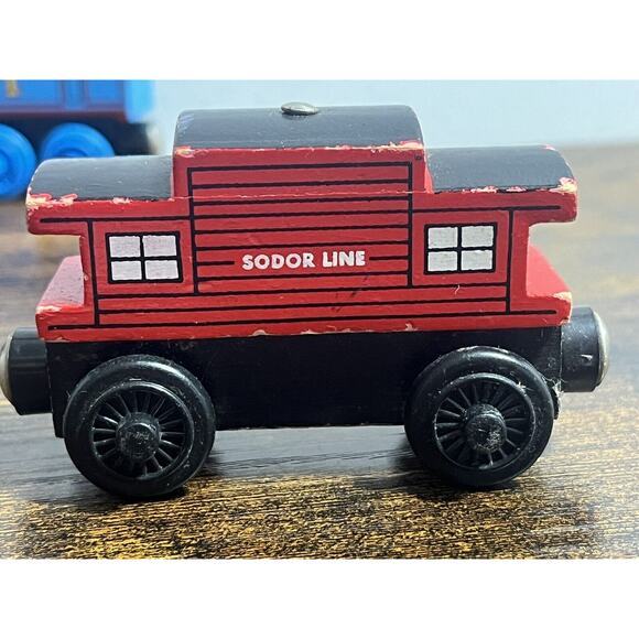 Thomas & Friends Wooden Railway Thomas The Train & Sodor Line Caboose Lot of 3 - Picture 11 of 16